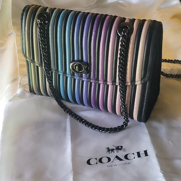 NWOT Coach  ▪︎ Limited Edition ▪︎ Rainbow Parker w Ombre Quilting ▪︎ Never Worn - Picture 5 of 16